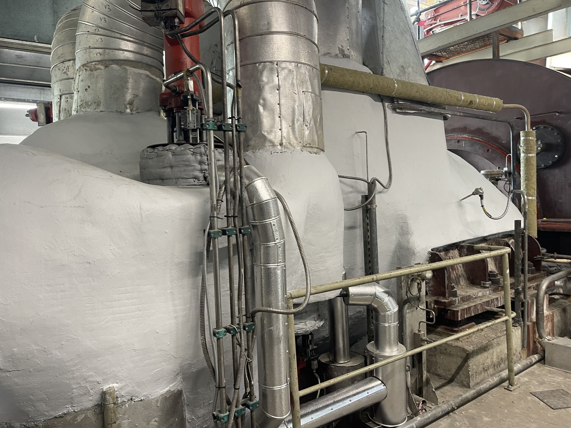 Stoomturbine nieuwe isolatie